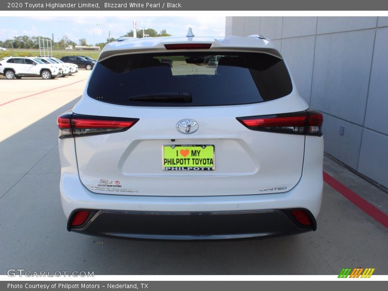 Blizzard White Pearl / Black 2020 Toyota Highlander Limited