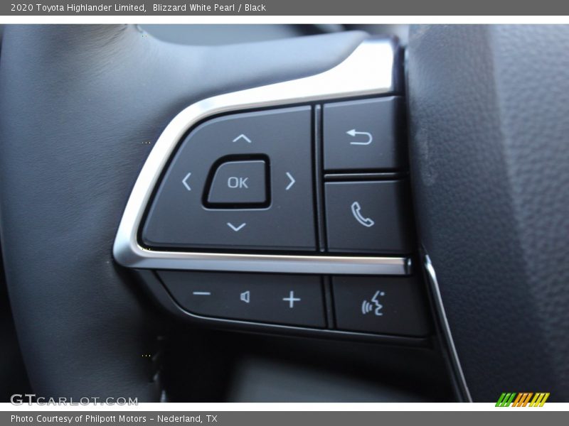Blizzard White Pearl / Black 2020 Toyota Highlander Limited