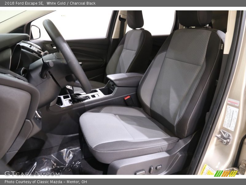 White Gold / Charcoal Black 2018 Ford Escape SE