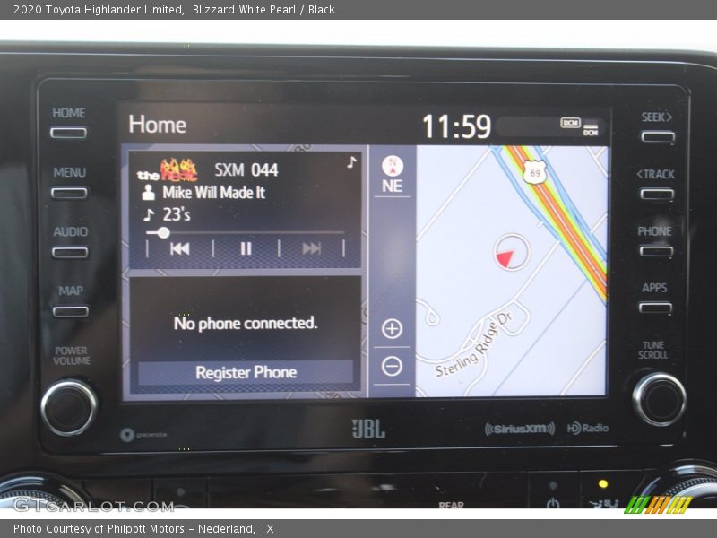 Blizzard White Pearl / Black 2020 Toyota Highlander Limited