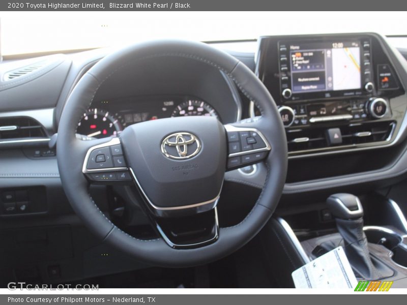 Blizzard White Pearl / Black 2020 Toyota Highlander Limited