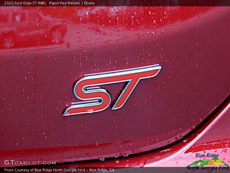 Rapid Red Metallic / Ebony 2020 Ford Edge ST AWD