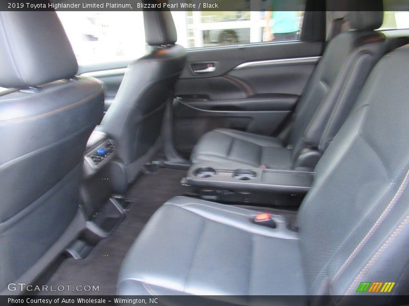 Blizzard Pearl White / Black 2019 Toyota Highlander Limited Platinum