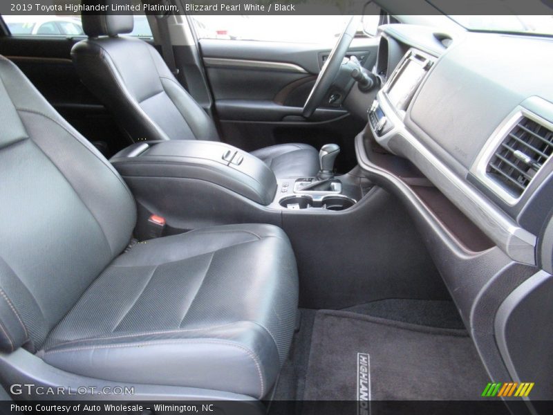 Blizzard Pearl White / Black 2019 Toyota Highlander Limited Platinum