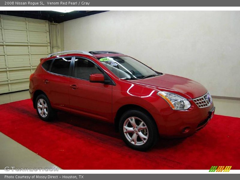 Venom Red Pearl / Gray 2008 Nissan Rogue SL