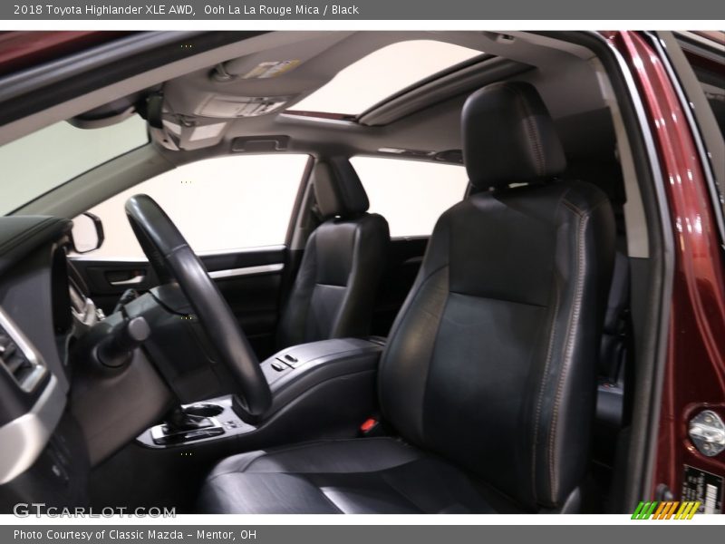 Ooh La La Rouge Mica / Black 2018 Toyota Highlander XLE AWD