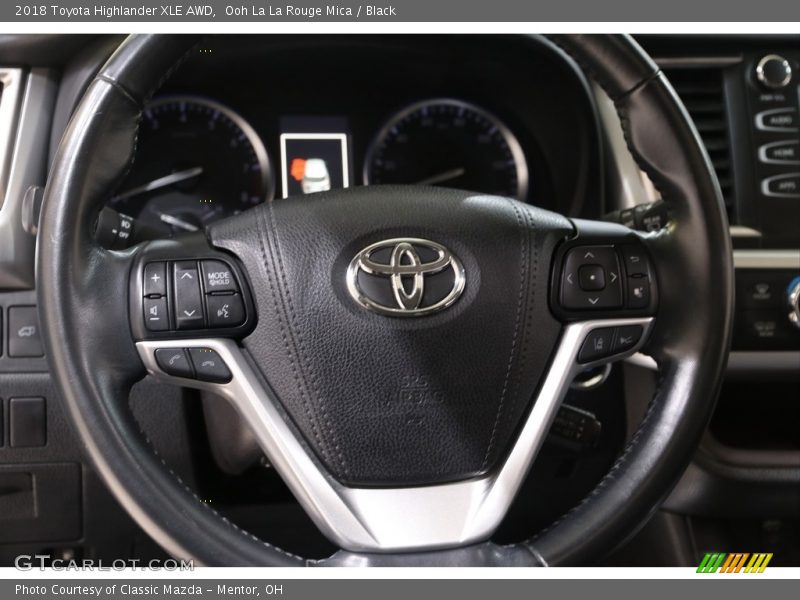Ooh La La Rouge Mica / Black 2018 Toyota Highlander XLE AWD