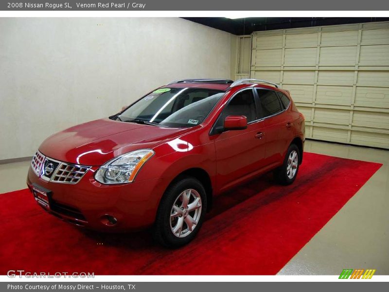 Venom Red Pearl / Gray 2008 Nissan Rogue SL