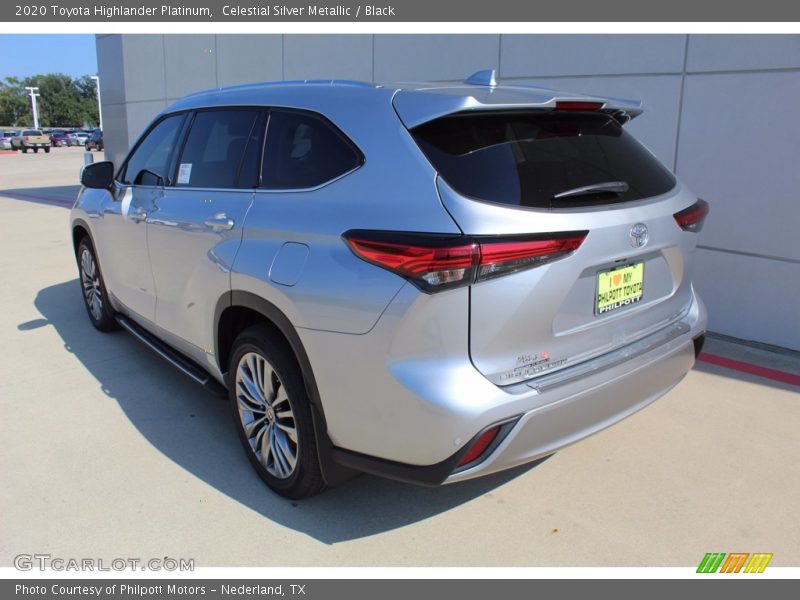 Celestial Silver Metallic / Black 2020 Toyota Highlander Platinum