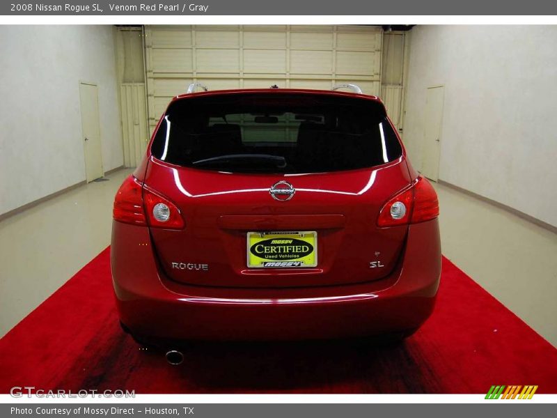 Venom Red Pearl / Gray 2008 Nissan Rogue SL