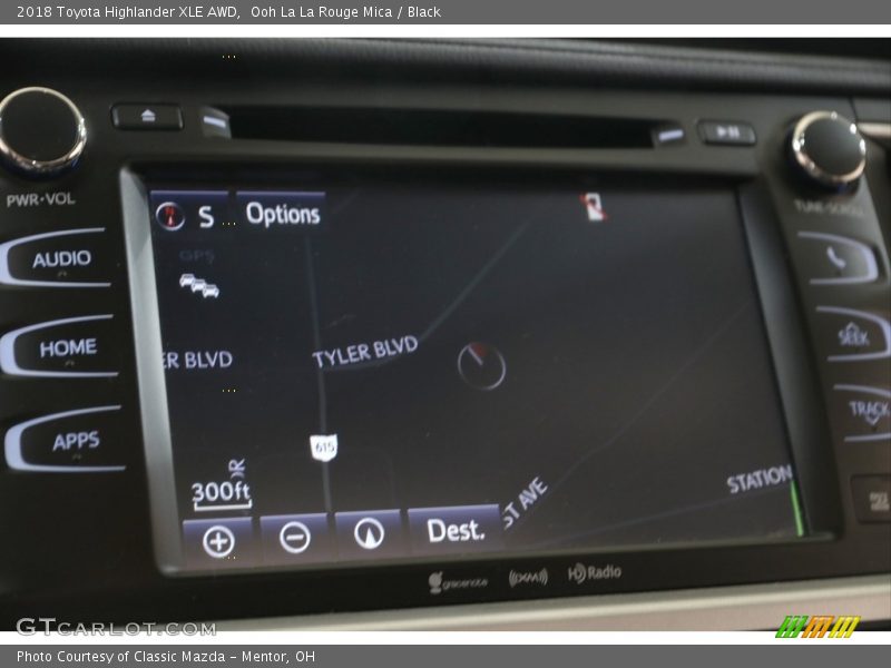 Ooh La La Rouge Mica / Black 2018 Toyota Highlander XLE AWD