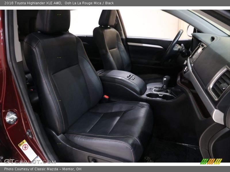 Ooh La La Rouge Mica / Black 2018 Toyota Highlander XLE AWD