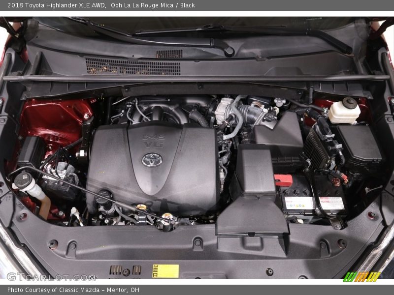 Ooh La La Rouge Mica / Black 2018 Toyota Highlander XLE AWD