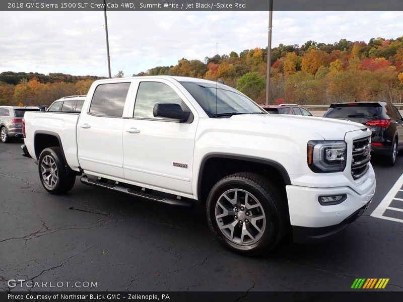 Front 3/4 View of 2018 Sierra 1500 SLT Crew Cab 4WD