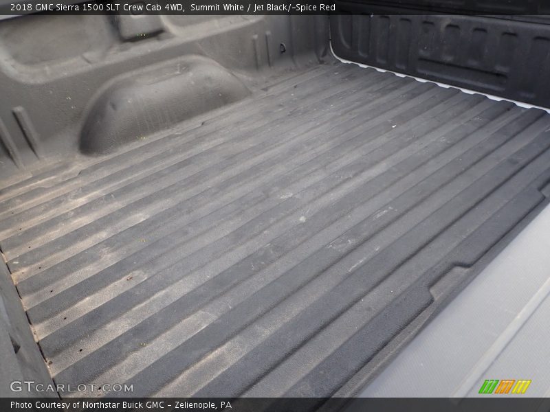 Summit White / Jet Black/­Spice Red 2018 GMC Sierra 1500 SLT Crew Cab 4WD