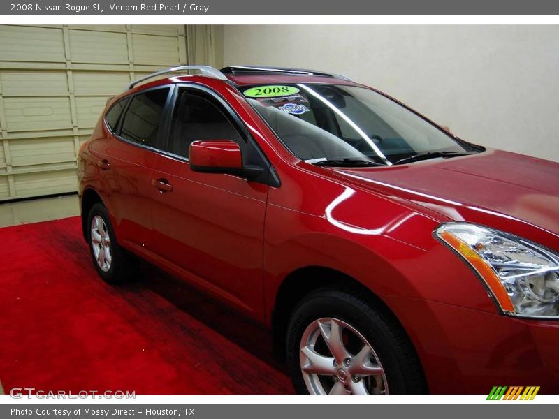 Venom Red Pearl / Gray 2008 Nissan Rogue SL