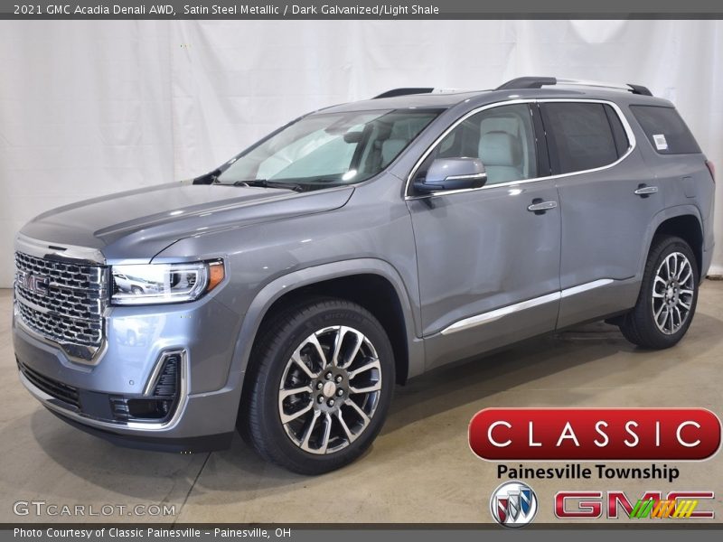 Satin Steel Metallic / Dark Galvanized/Light Shale 2021 GMC Acadia Denali AWD