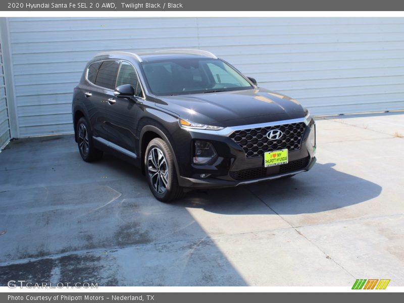 Twilight Black / Black 2020 Hyundai Santa Fe SEL 2.0 AWD