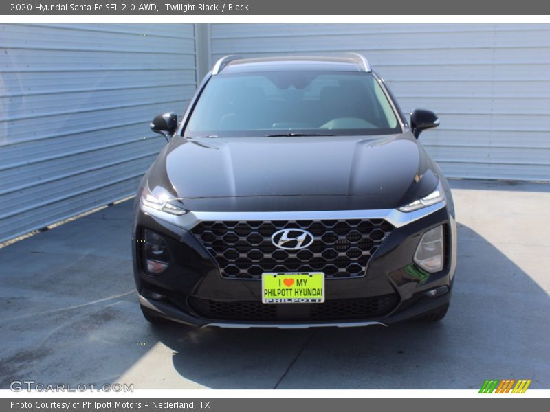 Twilight Black / Black 2020 Hyundai Santa Fe SEL 2.0 AWD