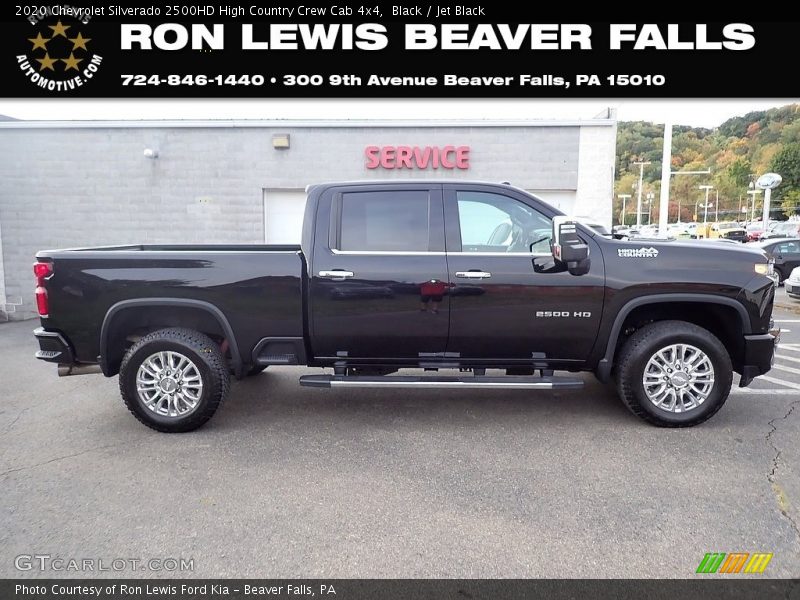 Black / Jet Black 2020 Chevrolet Silverado 2500HD High Country Crew Cab 4x4