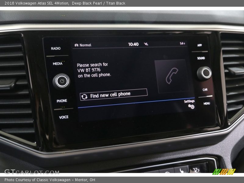 Deep Black Pearl / Titan Black 2018 Volkswagen Atlas SEL 4Motion