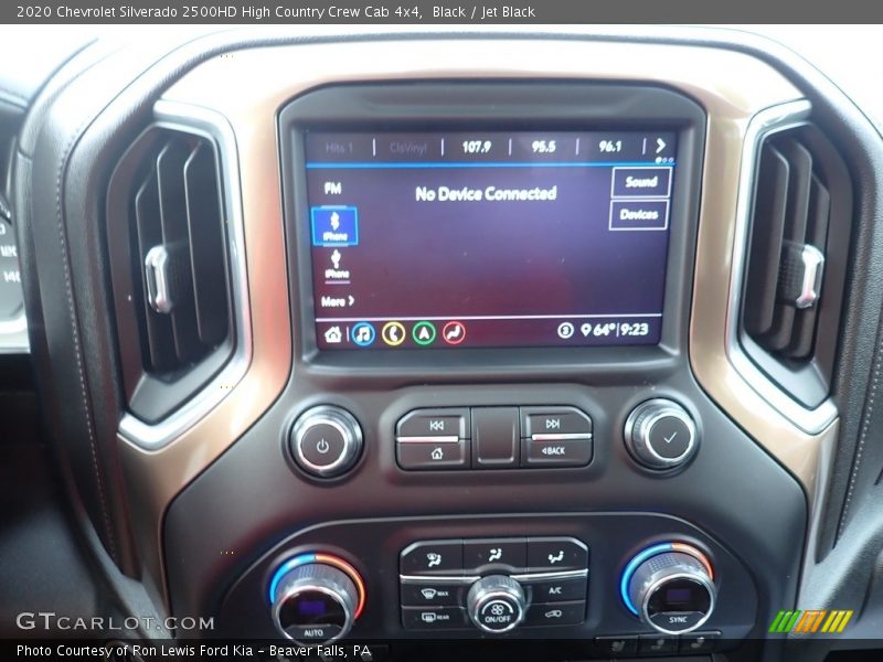 Black / Jet Black 2020 Chevrolet Silverado 2500HD High Country Crew Cab 4x4