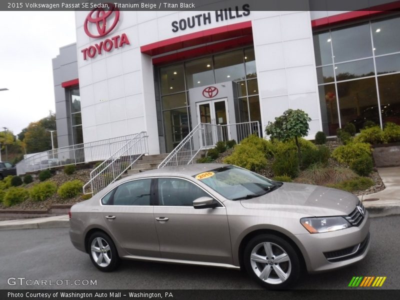 Titanium Beige / Titan Black 2015 Volkswagen Passat SE Sedan