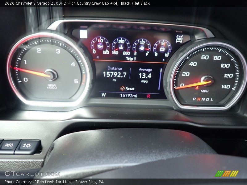 Black / Jet Black 2020 Chevrolet Silverado 2500HD High Country Crew Cab 4x4