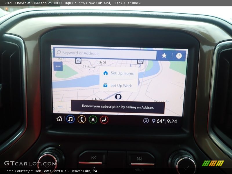 Black / Jet Black 2020 Chevrolet Silverado 2500HD High Country Crew Cab 4x4