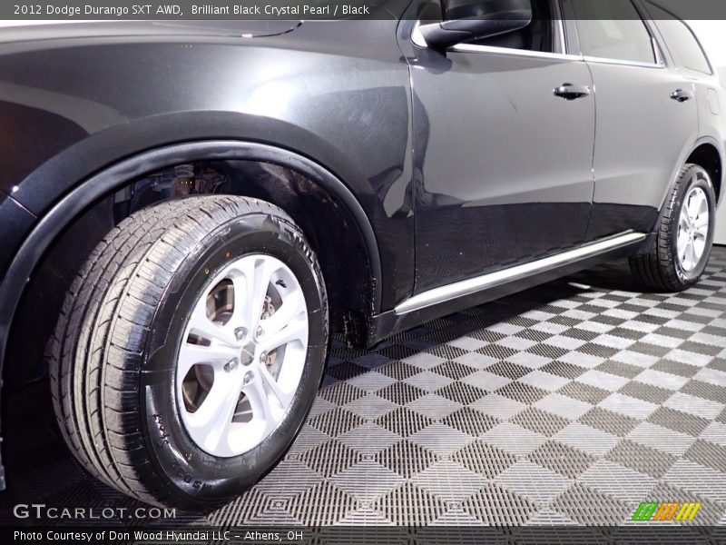 Brilliant Black Crystal Pearl / Black 2012 Dodge Durango SXT AWD