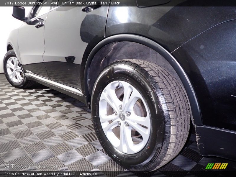 Brilliant Black Crystal Pearl / Black 2012 Dodge Durango SXT AWD