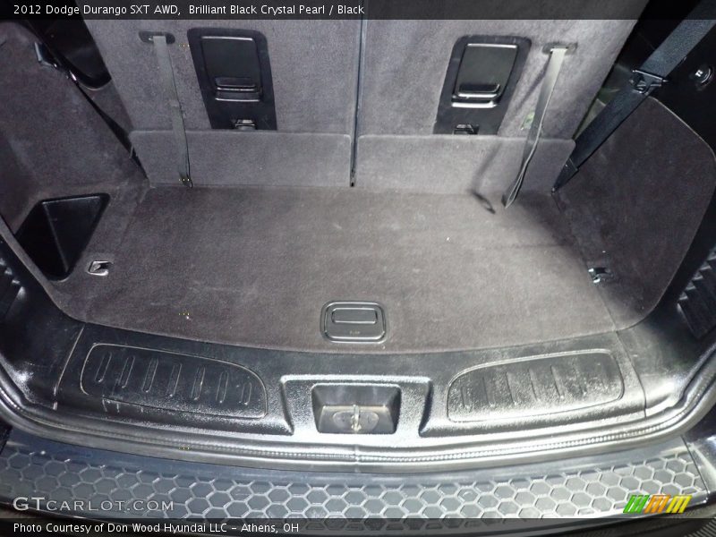 Brilliant Black Crystal Pearl / Black 2012 Dodge Durango SXT AWD
