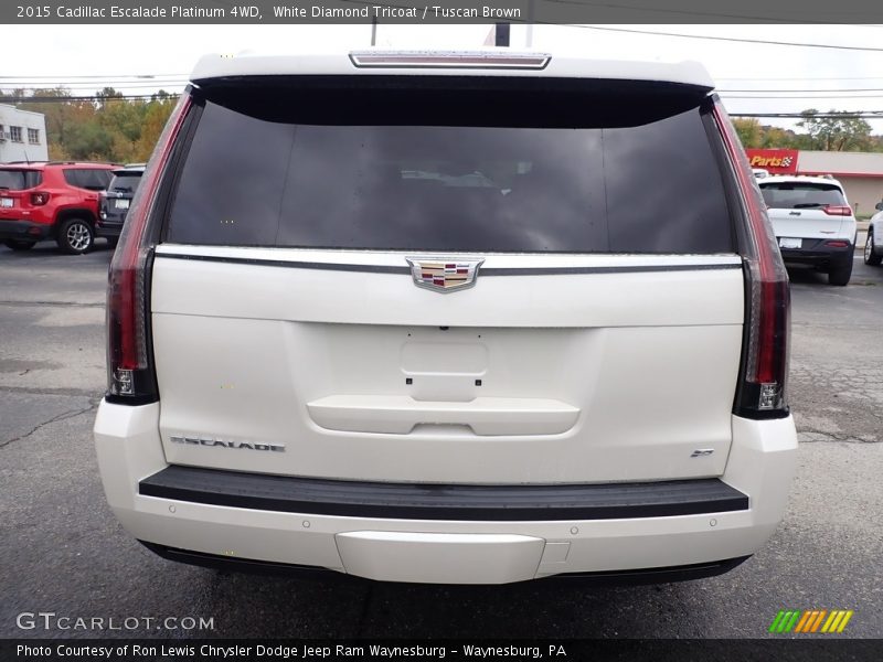 White Diamond Tricoat / Tuscan Brown 2015 Cadillac Escalade Platinum 4WD