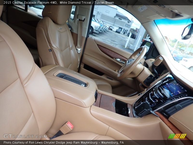White Diamond Tricoat / Tuscan Brown 2015 Cadillac Escalade Platinum 4WD