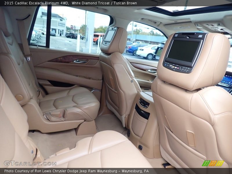 White Diamond Tricoat / Tuscan Brown 2015 Cadillac Escalade Platinum 4WD