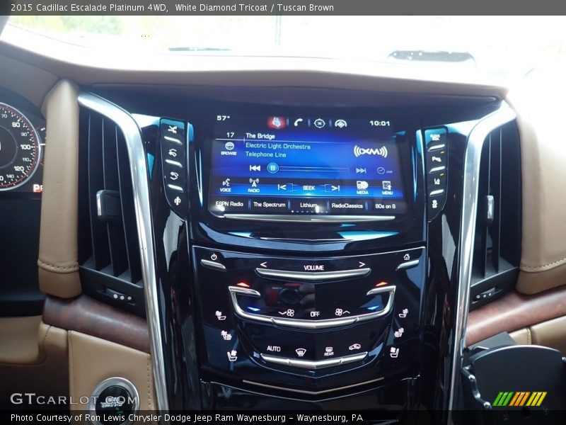 White Diamond Tricoat / Tuscan Brown 2015 Cadillac Escalade Platinum 4WD