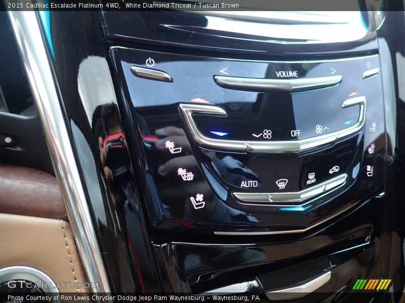 White Diamond Tricoat / Tuscan Brown 2015 Cadillac Escalade Platinum 4WD