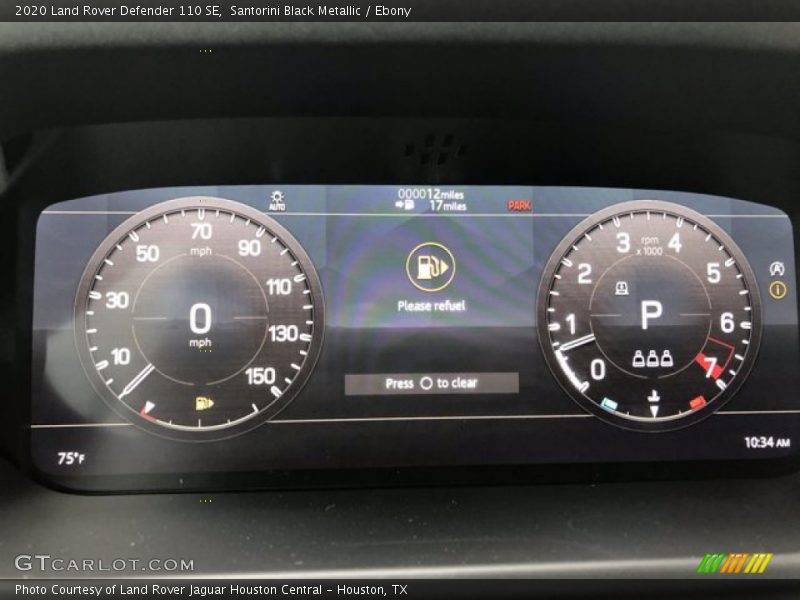  2020 Defender 110 SE 110 SE Gauges