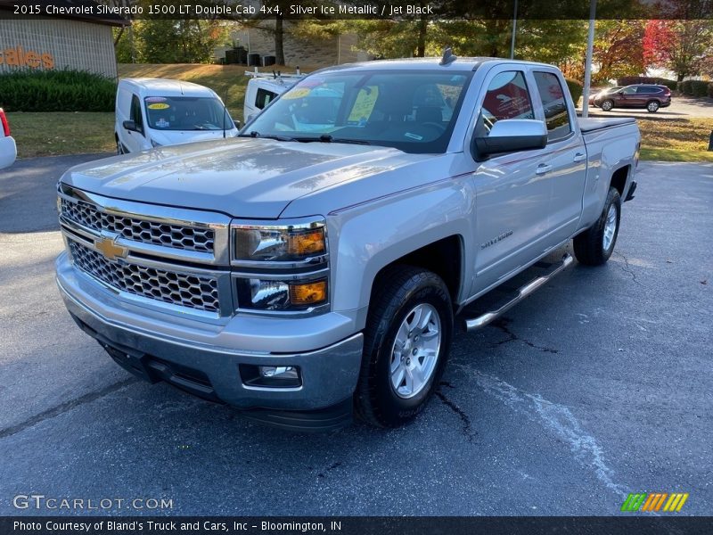 Silver Ice Metallic / Jet Black 2015 Chevrolet Silverado 1500 LT Double Cab 4x4