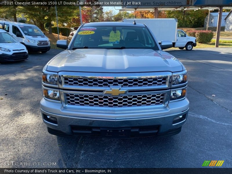 Silver Ice Metallic / Jet Black 2015 Chevrolet Silverado 1500 LT Double Cab 4x4