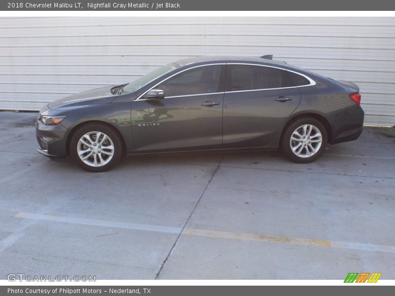 Nightfall Gray Metallic / Jet Black 2018 Chevrolet Malibu LT
