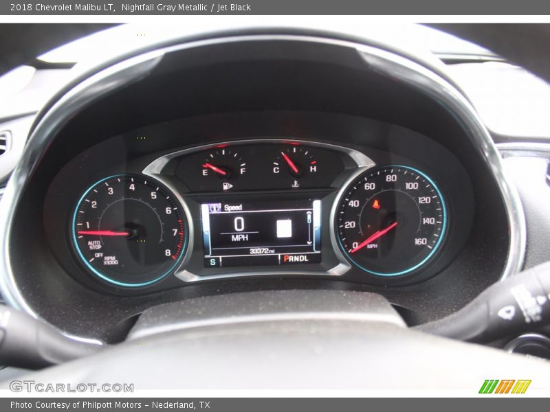 Nightfall Gray Metallic / Jet Black 2018 Chevrolet Malibu LT