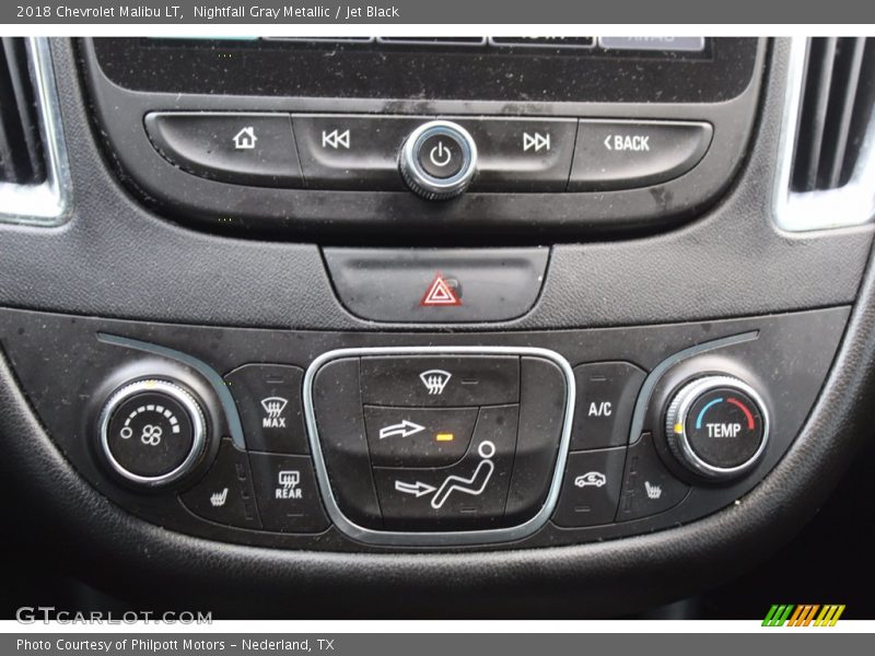 Nightfall Gray Metallic / Jet Black 2018 Chevrolet Malibu LT