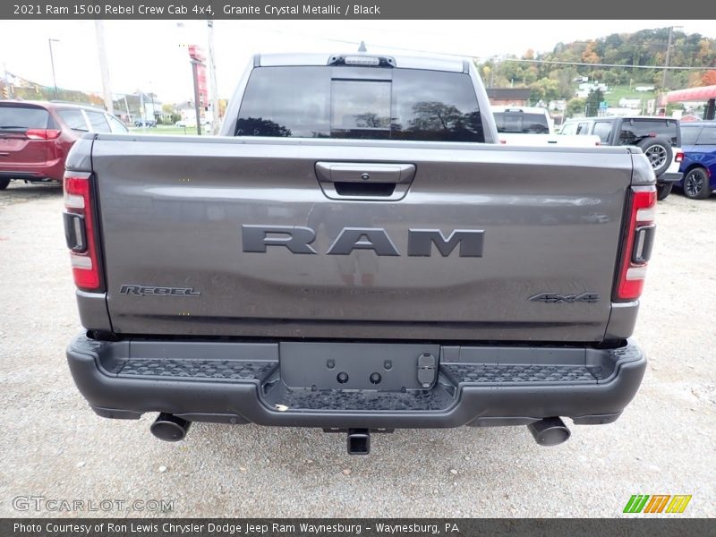 Granite Crystal Metallic / Black 2021 Ram 1500 Rebel Crew Cab 4x4