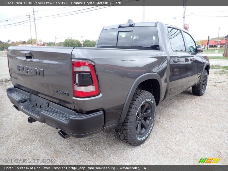 Granite Crystal Metallic / Black 2021 Ram 1500 Rebel Crew Cab 4x4