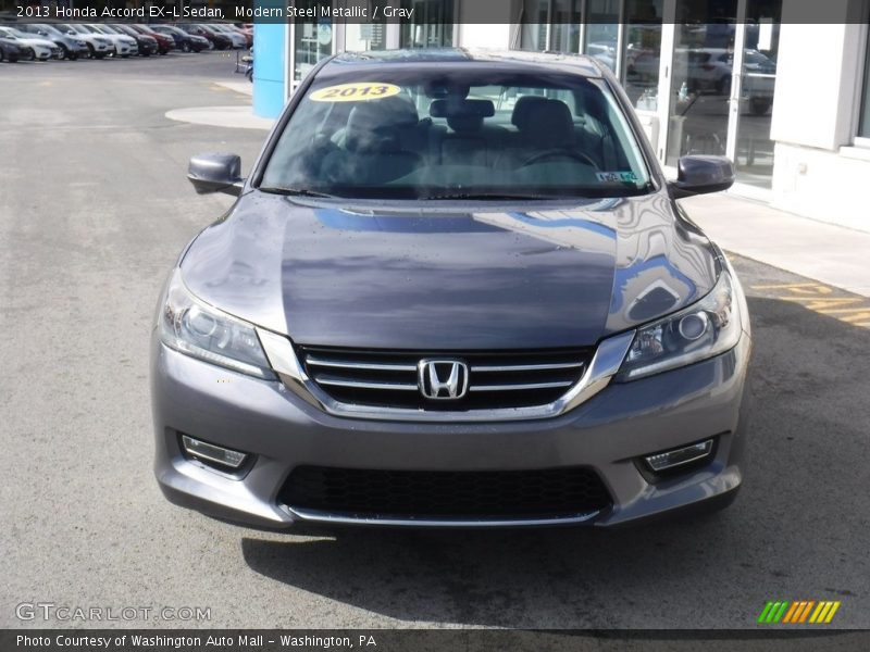 Modern Steel Metallic / Gray 2013 Honda Accord EX-L Sedan