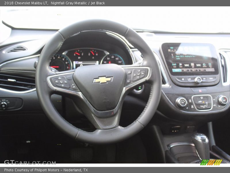Nightfall Gray Metallic / Jet Black 2018 Chevrolet Malibu LT