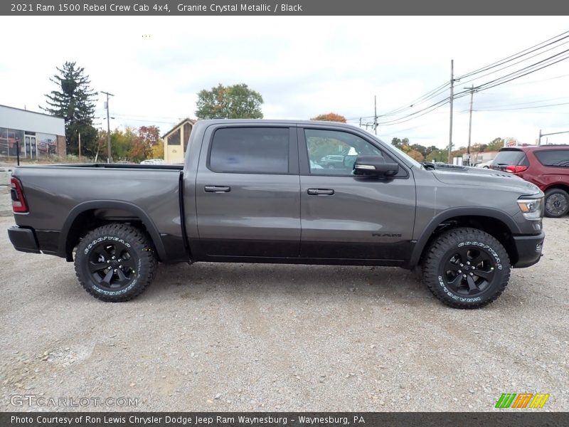 Granite Crystal Metallic / Black 2021 Ram 1500 Rebel Crew Cab 4x4