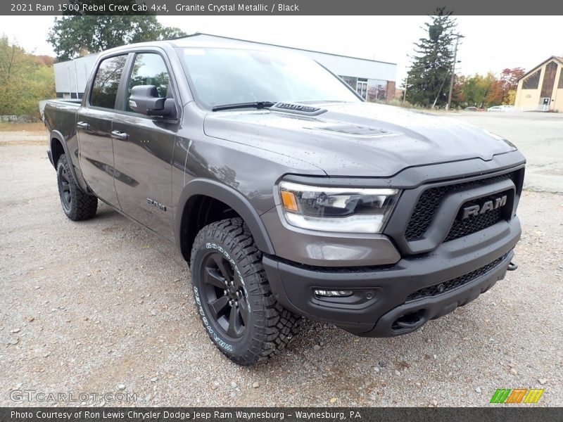 Granite Crystal Metallic / Black 2021 Ram 1500 Rebel Crew Cab 4x4