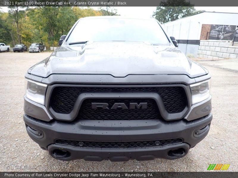 Granite Crystal Metallic / Black 2021 Ram 1500 Rebel Crew Cab 4x4